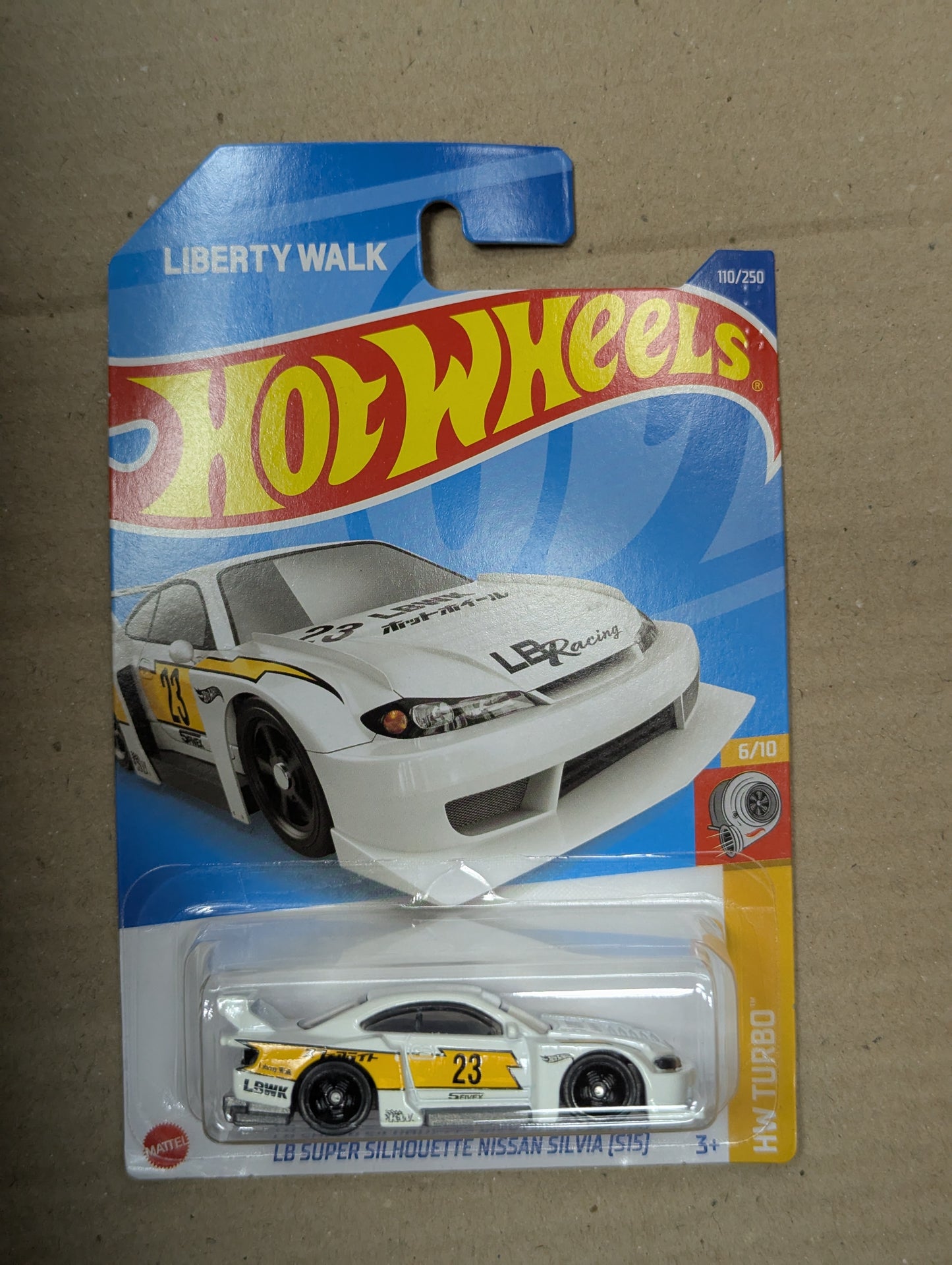 Hot Wheels Super Silhouette Nissan S15 SILVIA #23 White