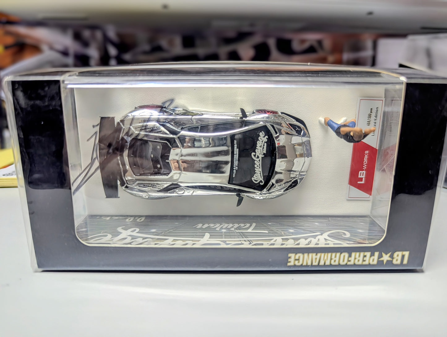 Stance Garage Taiwan Exclusive 1:64 Scale Lamborghini Aventador LB Works With Signature
