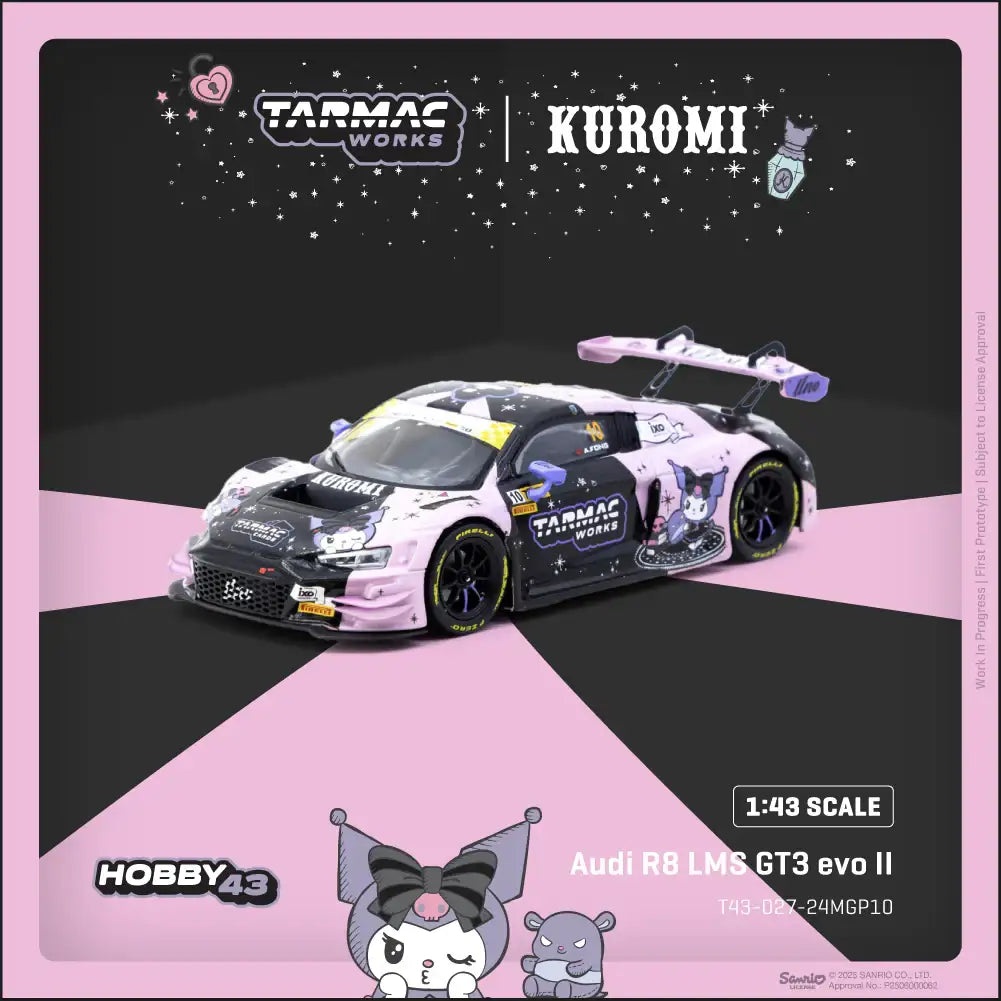 Tarmac Works 1:43 Scale Audi R8 LMS GT3 evo II Macau GT Cup - FIA GT World Cup 2024 Uno Racing Adderly Fong
