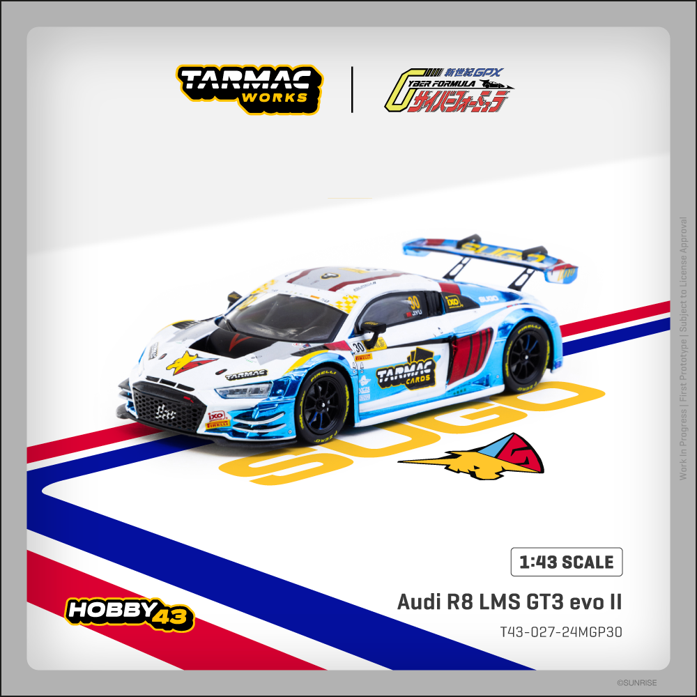 Tarmac Works 1:43 Scale Audi R8 LMS GT3 evo II Macau GT Cup - FIA GT World Cup 2024 Uno Racing James Yu