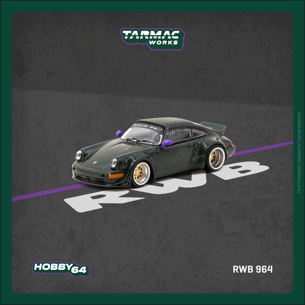 Tarmac Works 1:64 Scale RWB 964 Green