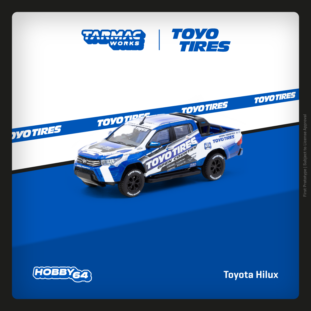 Tarmac Works 1:64 Scale Toyota Hilux Toyo Tires