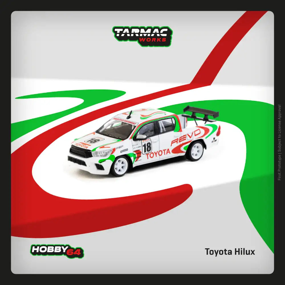 Tarmac Works 1:64 Scale Toyota Hilux White