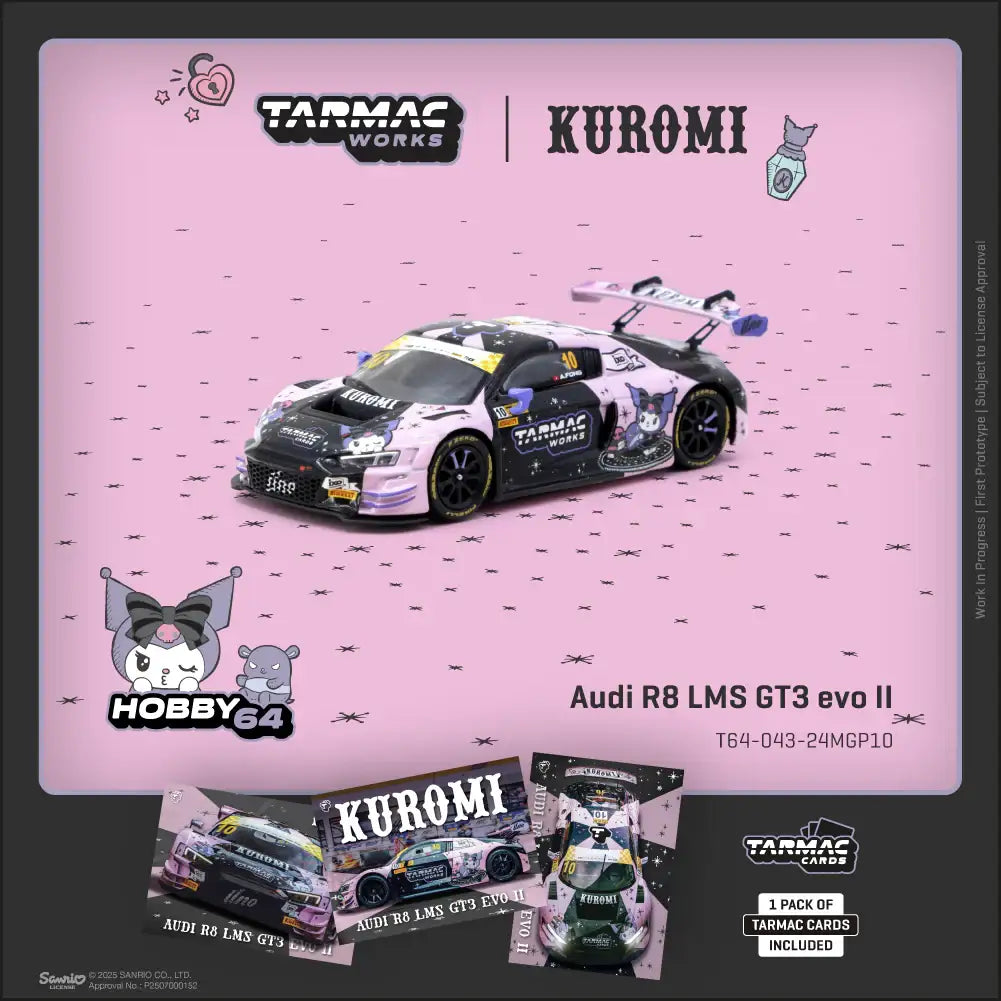 Tarmac Works 1:64 Scale Audi R8 LMS GT3 evo II Macau GT Cup - FIA GT World Cup 2024 Uno Racing Adderly Fong