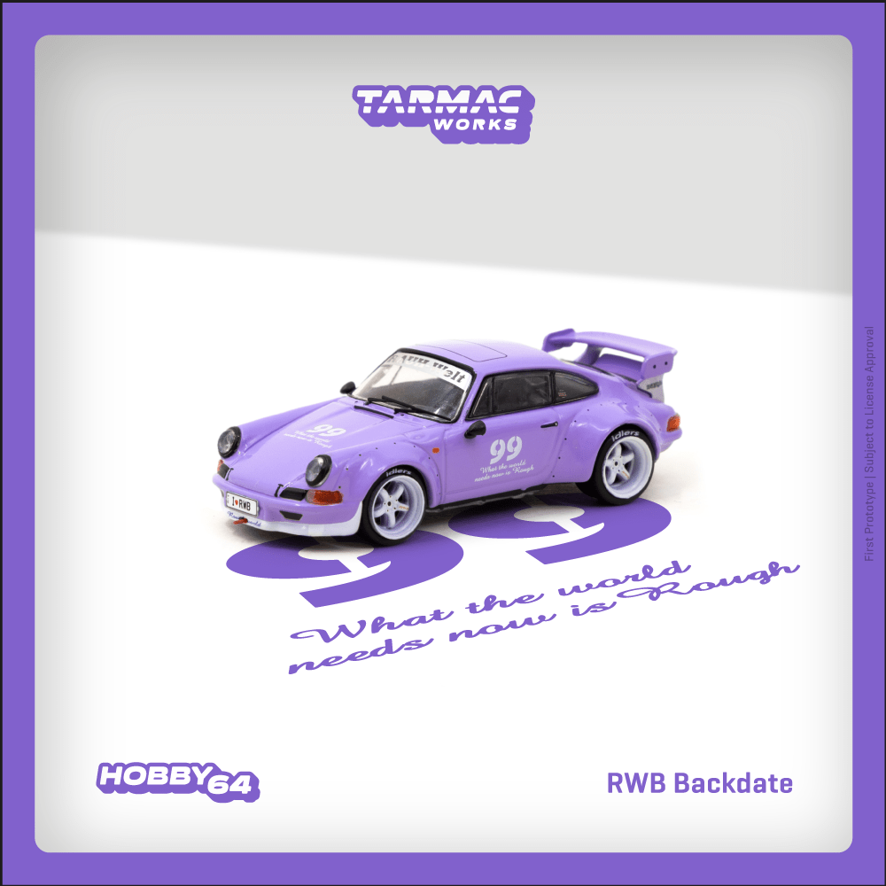 Tarmac Works 1:64 Scale RWB 964 Backdate Violetta idlers 12 hours 2016