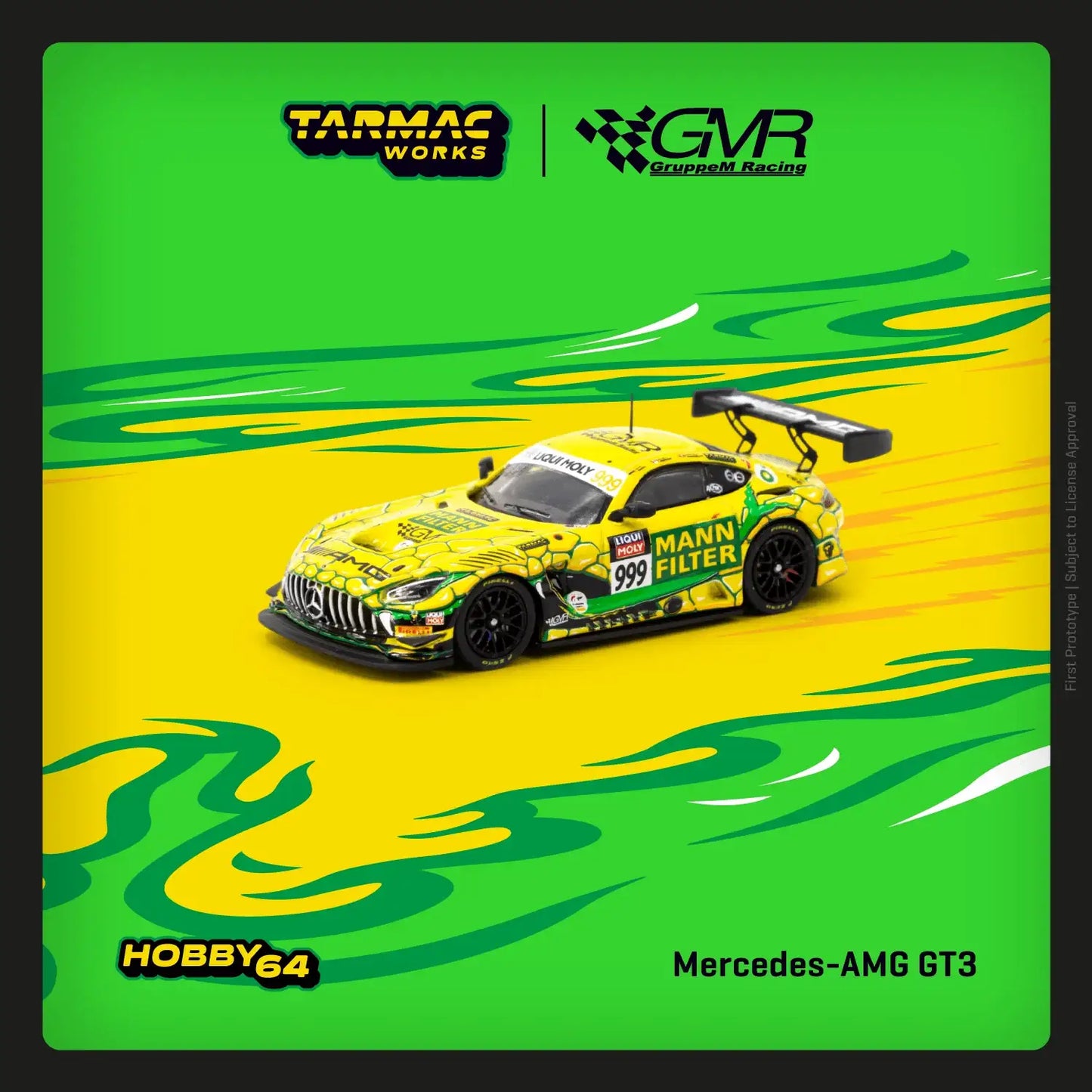 Tarmac Works 1/64 Scale Mercedes-AMG GT3 Bathurst 12 Hour 2023 GruppeM Racing M. Engel / M. Grenier / R. Marciello