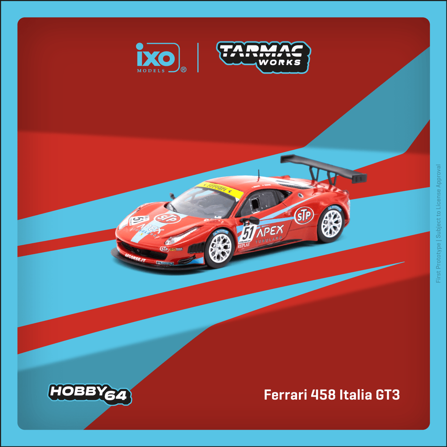 Tarmac Works 1:64 Ferrari 458 Italia GT3 FIA GT3 Europe 2011 D. Brown / G. Geddie