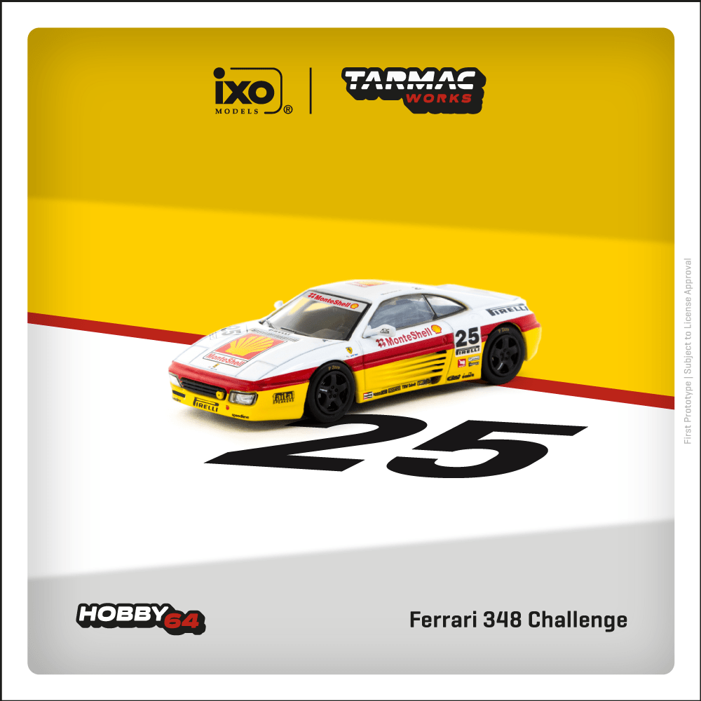 Tarmac Works 1:64 Ferrari 348 Challenge Italian GT 1994 Oscar Larrauri