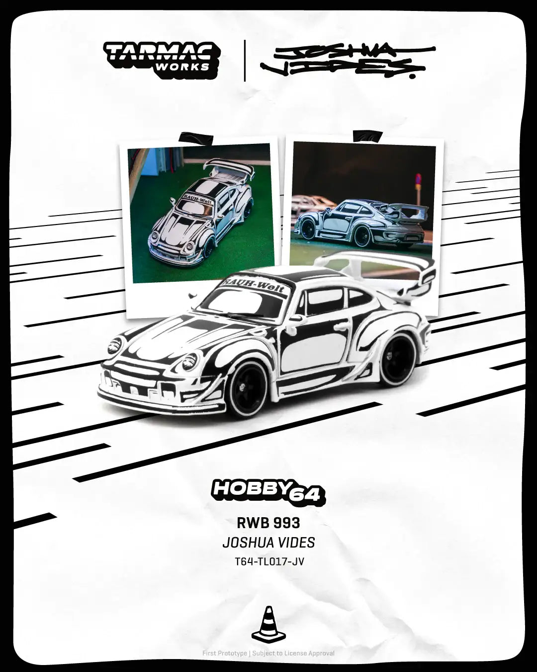Tarmac Works 1:64 Scale RWB 993 - Designed by JOSHUA VIDES