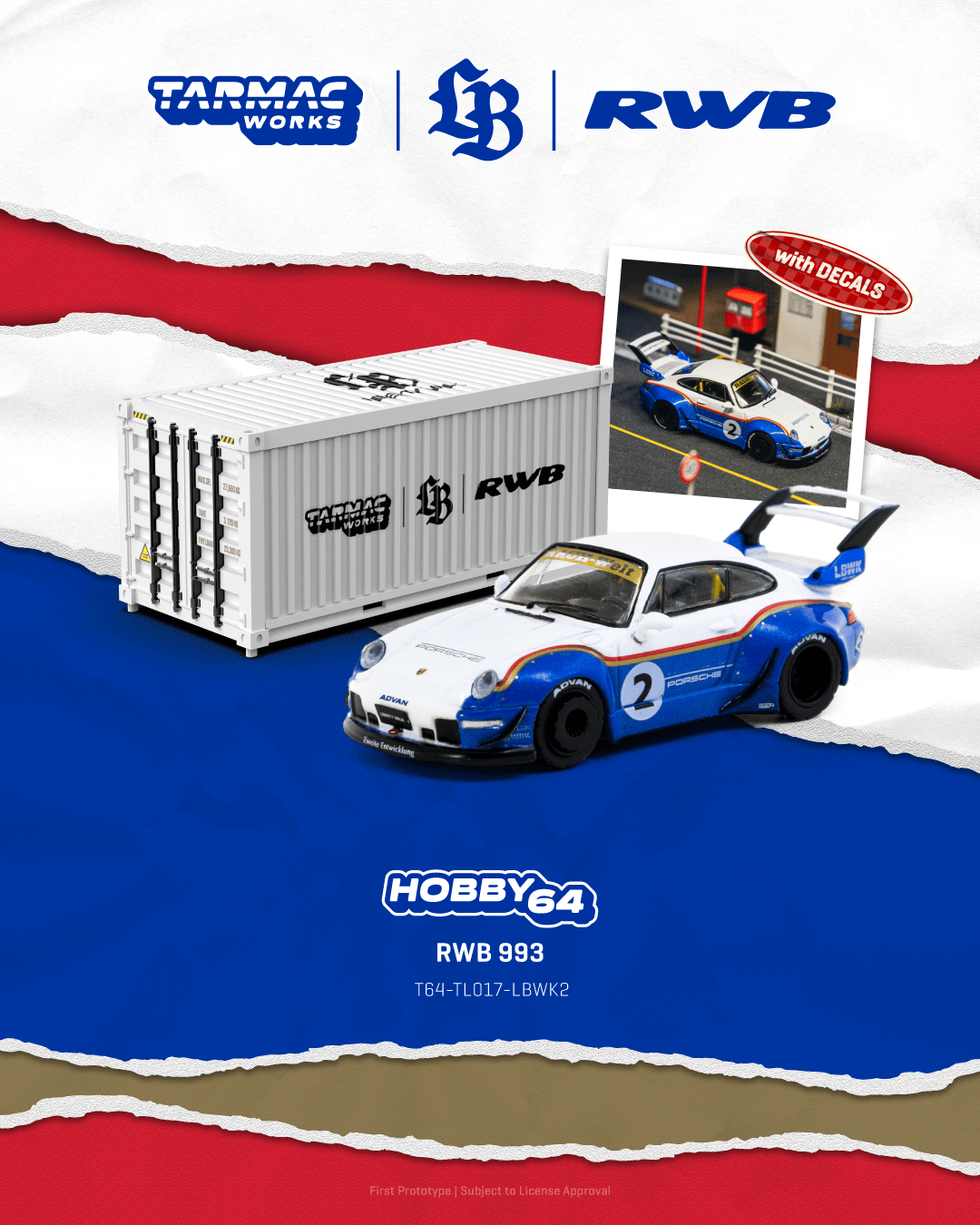 Tarmac Works 1:64 Scale RWB 993 Liberty Walk