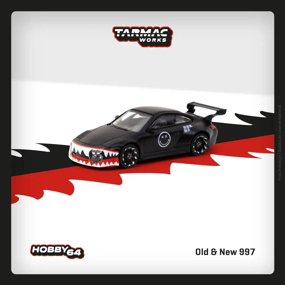Tarmac Works 1:64 Scale Old & New 997 Matte Black T64-TL053-MB
