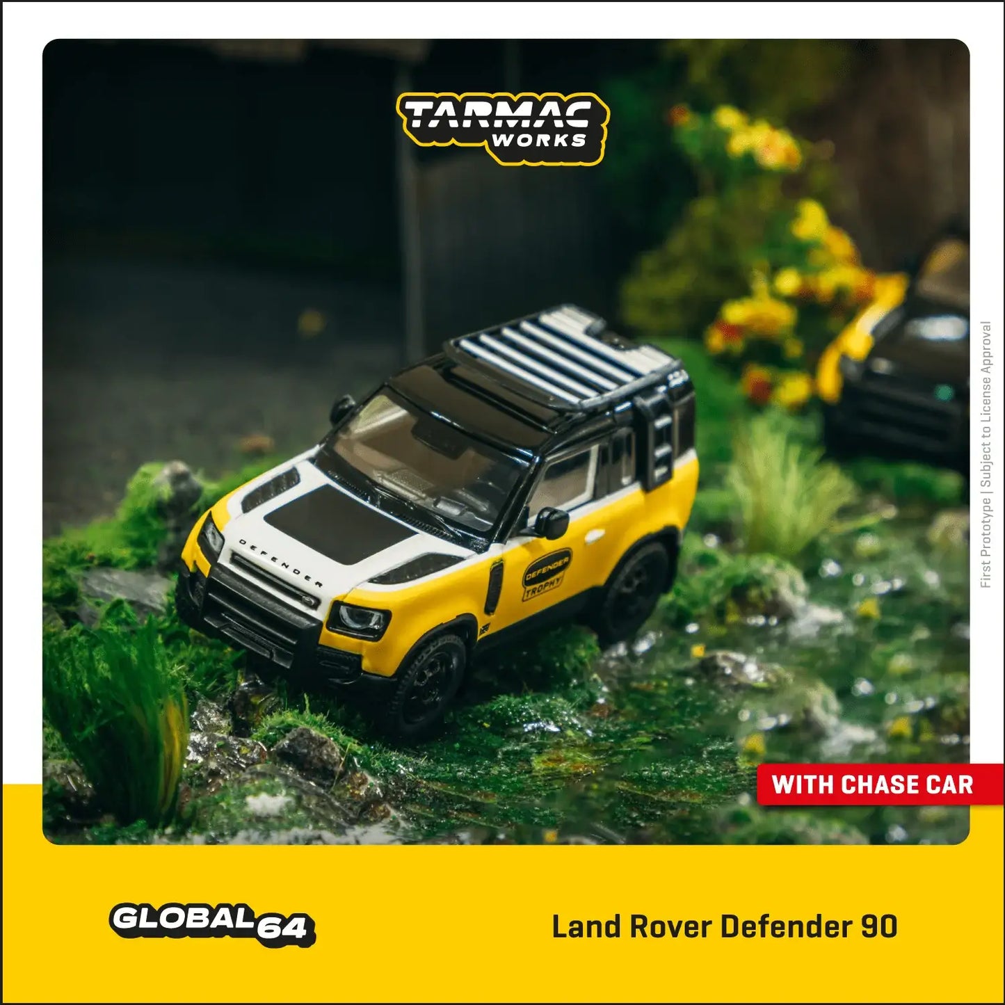 Tarmac Works 1:64 Scale Land Rover Defender 90 Trophy Edition Normal