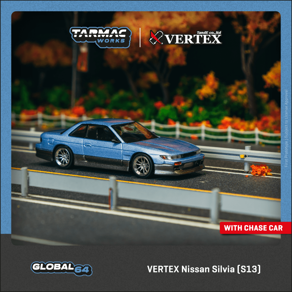 Tarmac Works 1:64 Scale VERTEX Nissan Silvia (S13)