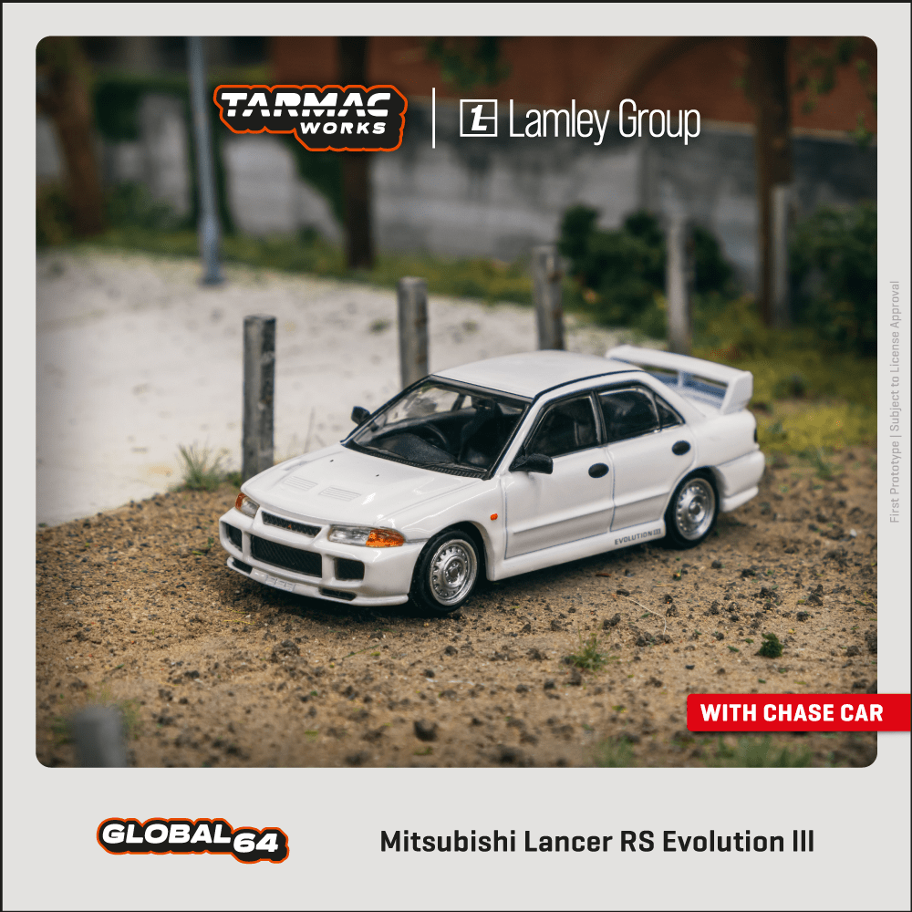 Tarmac Works 1:64 Scale Mitsubishi Lancer RS Evolution III White