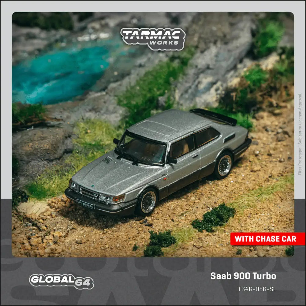 Tarmac Works 1:64 Scale Saab 900 Turbo Silver