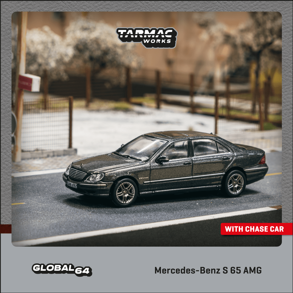 Tarmac Works Scale 1:64 Mercedes-Benz S 65 AMG Tectite Grey Metallic T64G-072-GY