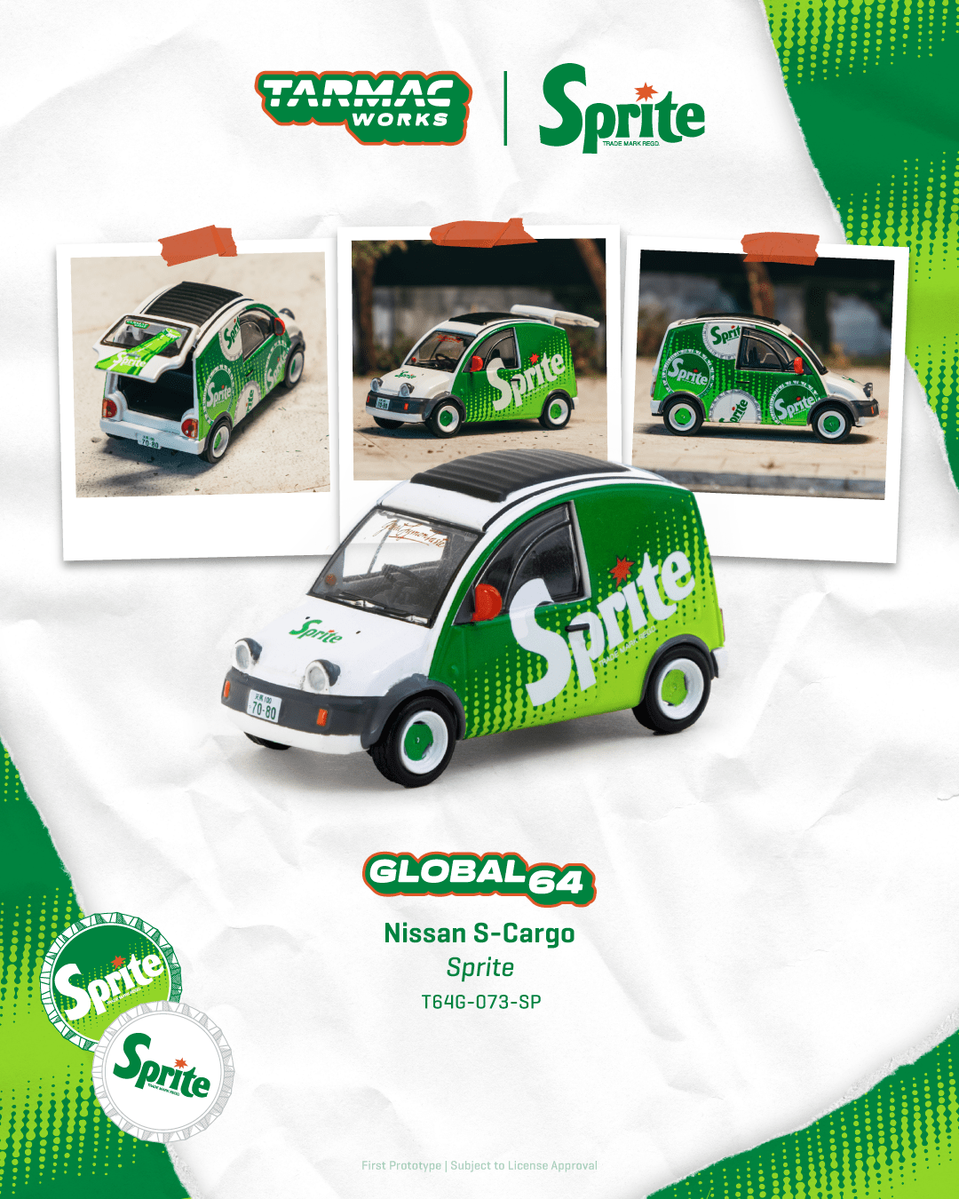 Tarmac Works 1:64 Scale Nissan S-Cargo Sprite