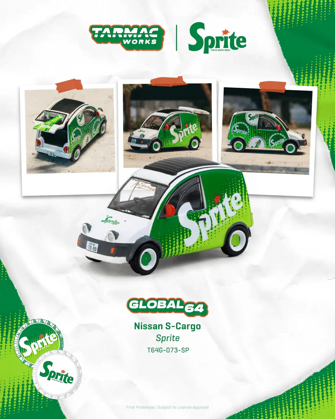 Tarmac Works 1:64 Scale Nissan S-Cargo Sprite