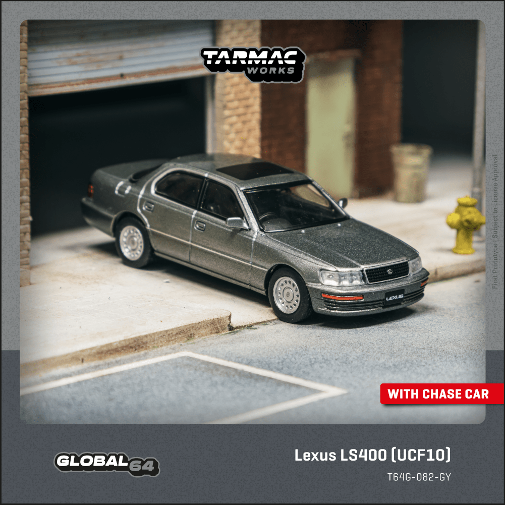 Tarmac Works Scale 1:64 Lexus LS400 (UCF10) Flint Grey
