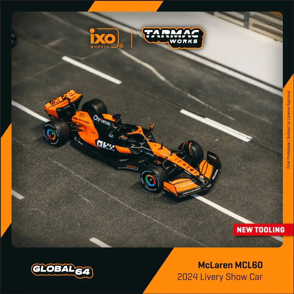 Tarmac Works 1:64 Scale McLaren MCL60 2024 Livery Show Car