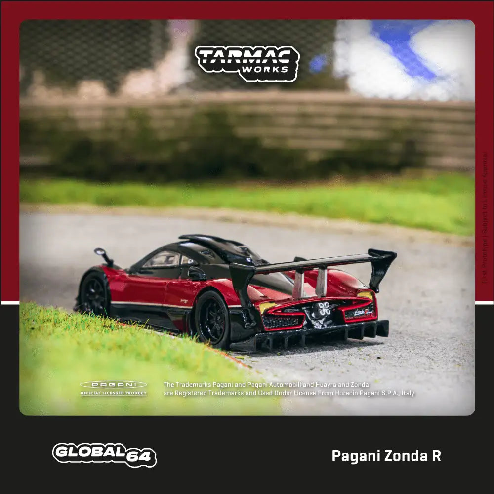 ☆チェイス☆ターマックZonda R Rosso Dubai Tarmac Works 1:64 Scale Pagani Zonda R Rosso Dubai – Mobile Garage HK