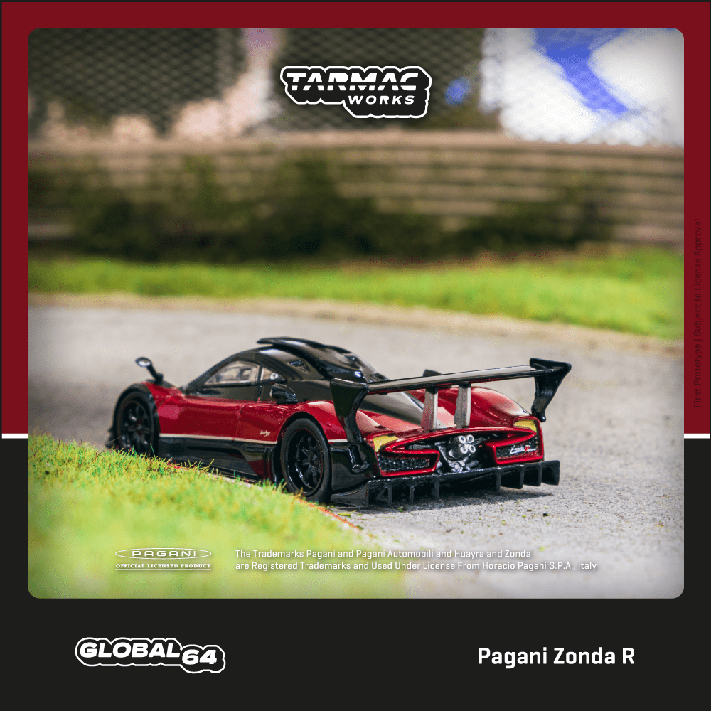 Tarmac Works 1:64 Scale Pagani Zonda R Rosso Dubai