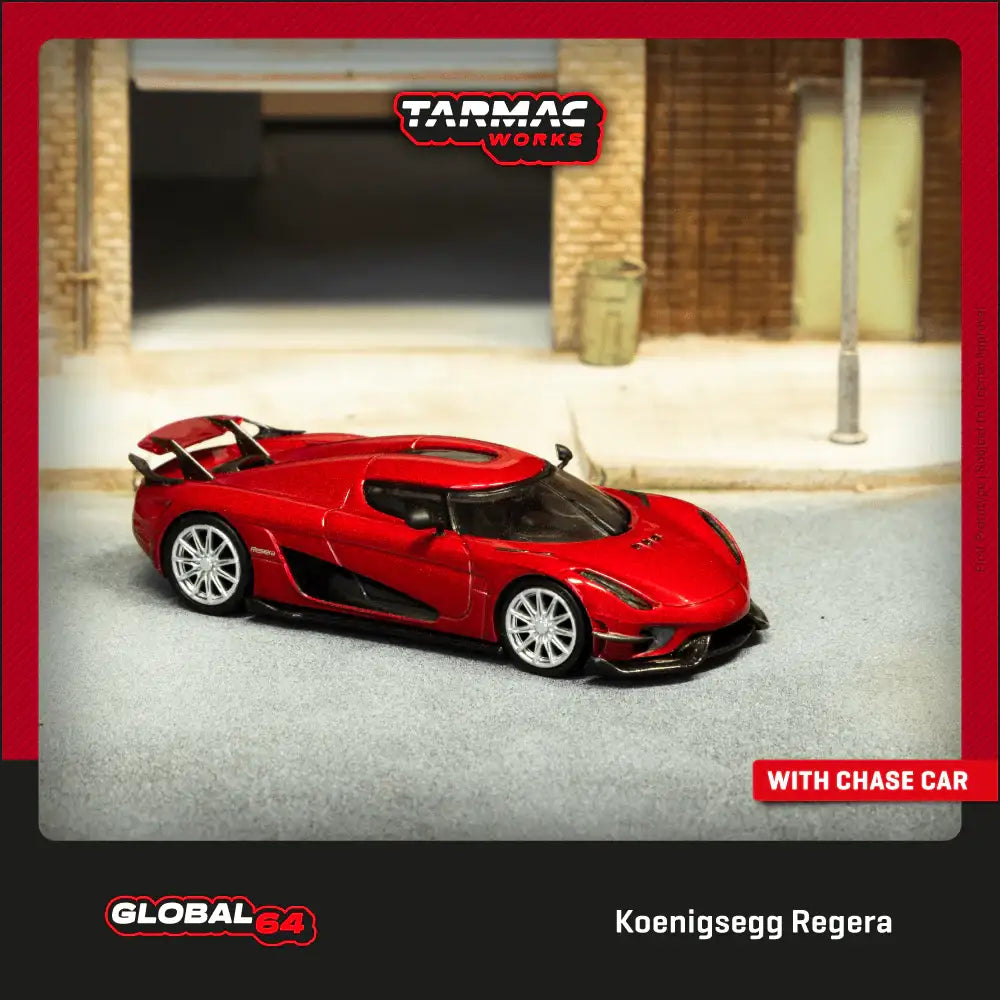 Tarmac Works 1:64 Scale Koenigsegg Regera Red Metallic
