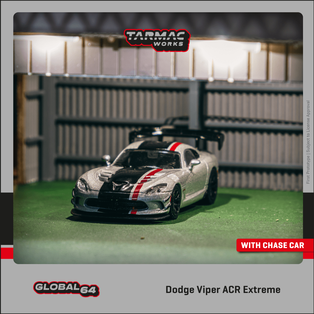 Tarmac works 1:64 Dodge Viper ACR Extreme Silver Metallic