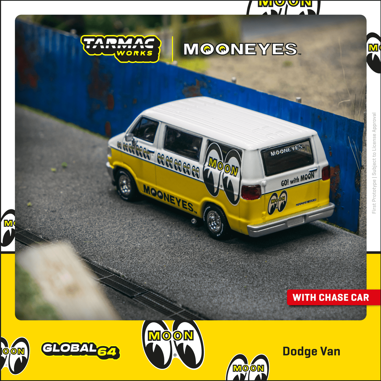 Tarmac Works 1:64 Dodge Van Mooneyes