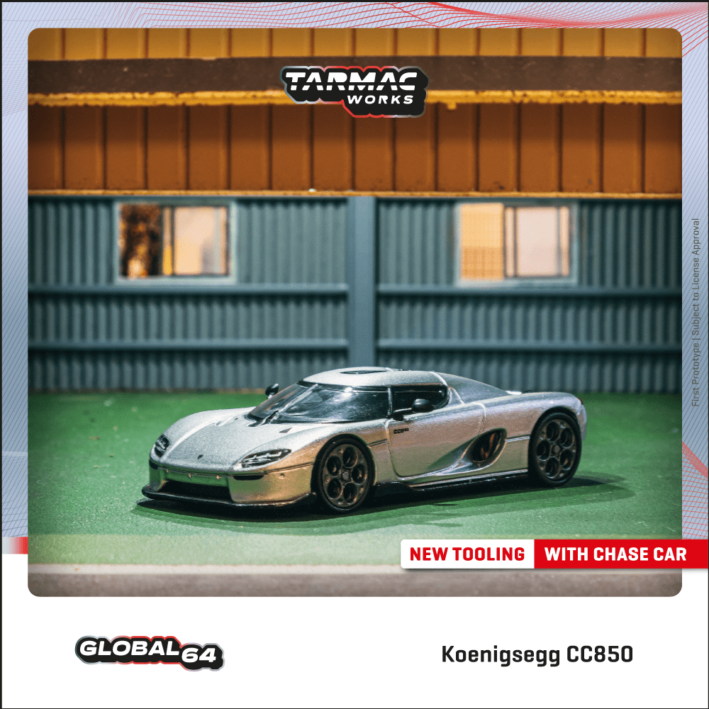 Tarmac Works 1:64 Scale Koenigsegg CC850 Silver