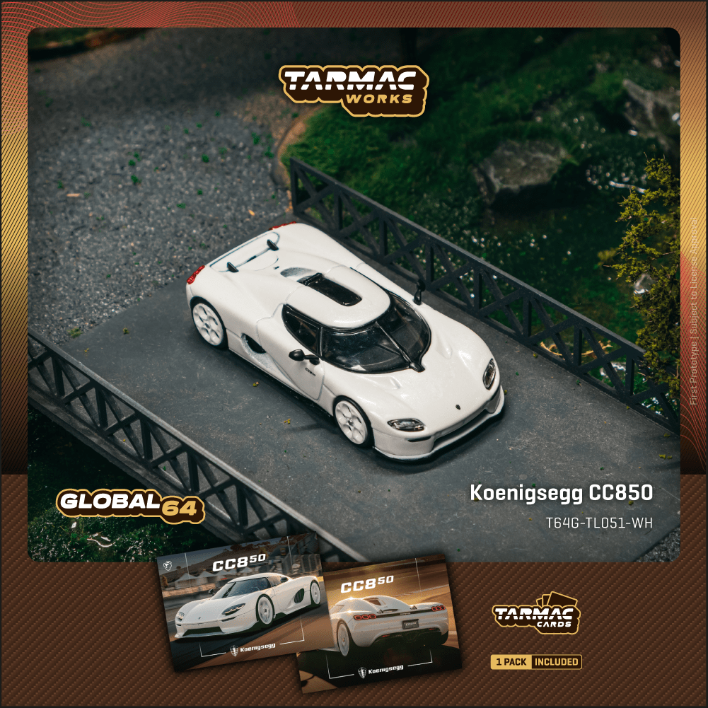 Tarmac Works 1:64 Scale Koenigsegg CC850 White
