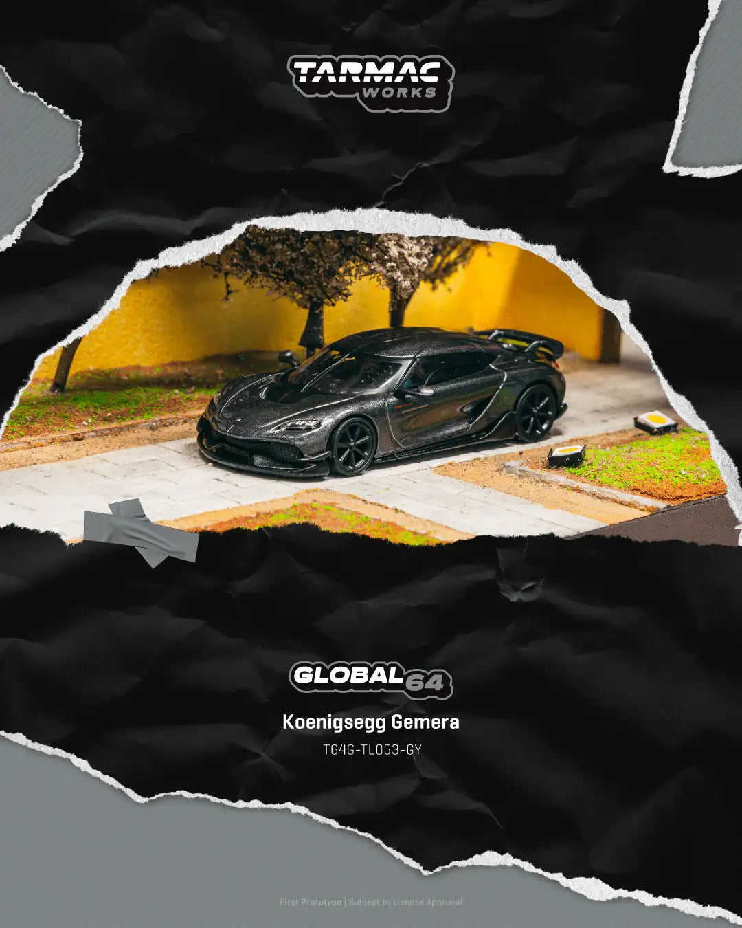 Tarmac Works 1:64 Scale Koenigsegg Gemera Grey