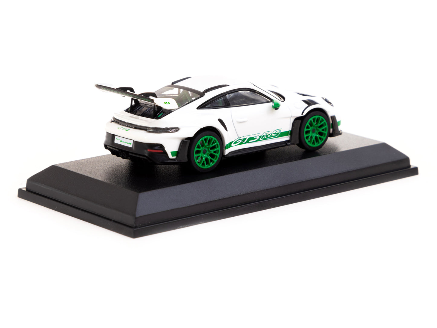 Tarmac Works x Minichamps 1/64 Porsche 911 (992) GT3 RS White / Green