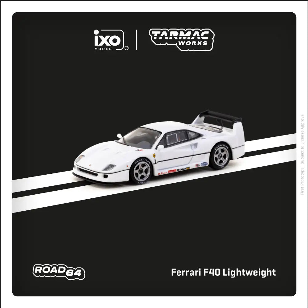 Tarmac Works 1:64 Ferrari F40 Lightweight White