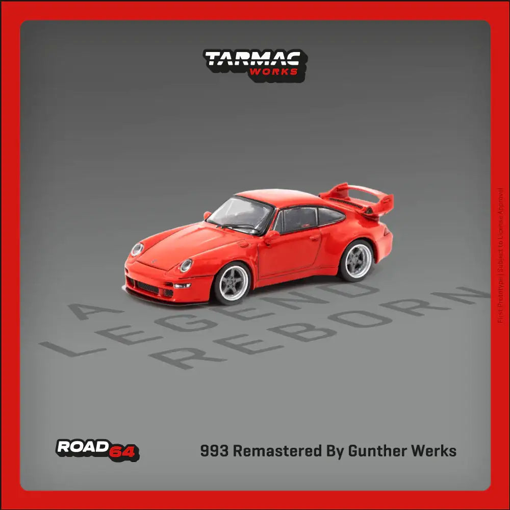 Tarmac Works 1:64 993 Remastered By Gunther Werks Red