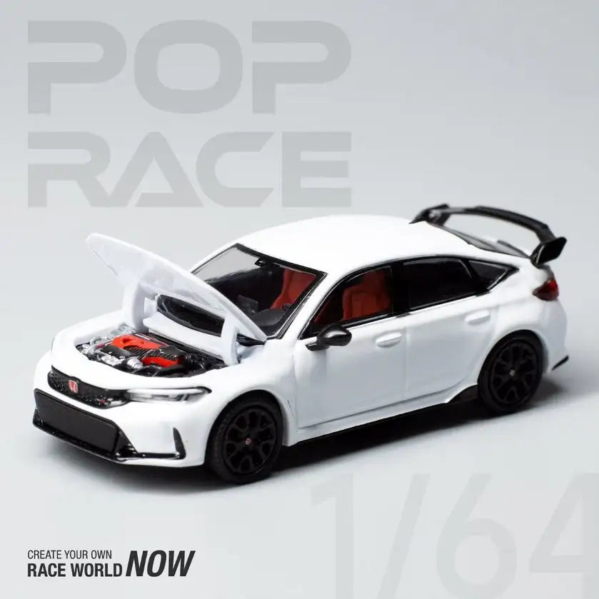 Pop Race 1:64 Scale Honda Civic Type-R FL5 Champ White