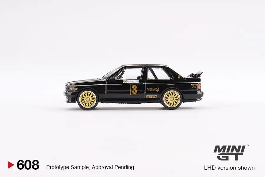 Mini GT Mini GT #608 BMW M3 #3 JPS team BMW 1987 ATCC Championship Winner -Australia exclusive
