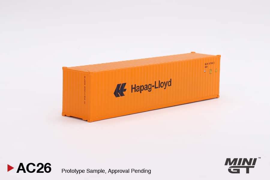 Mini GT MINI GT #AC26 1/64 Dry Container 40' "Hapag-Lloyd"