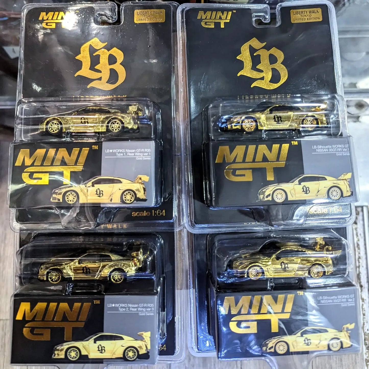 Mini GT X LB★WORKS Exclusive Nissan GT-R Full Set of 4