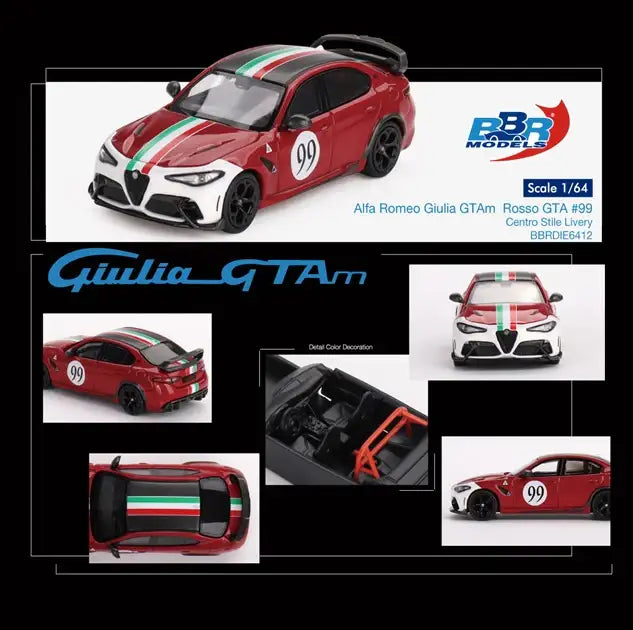 BBR Models 1/64 Alfa Romeo Giulia GTAm #99 Centro Stile Livery