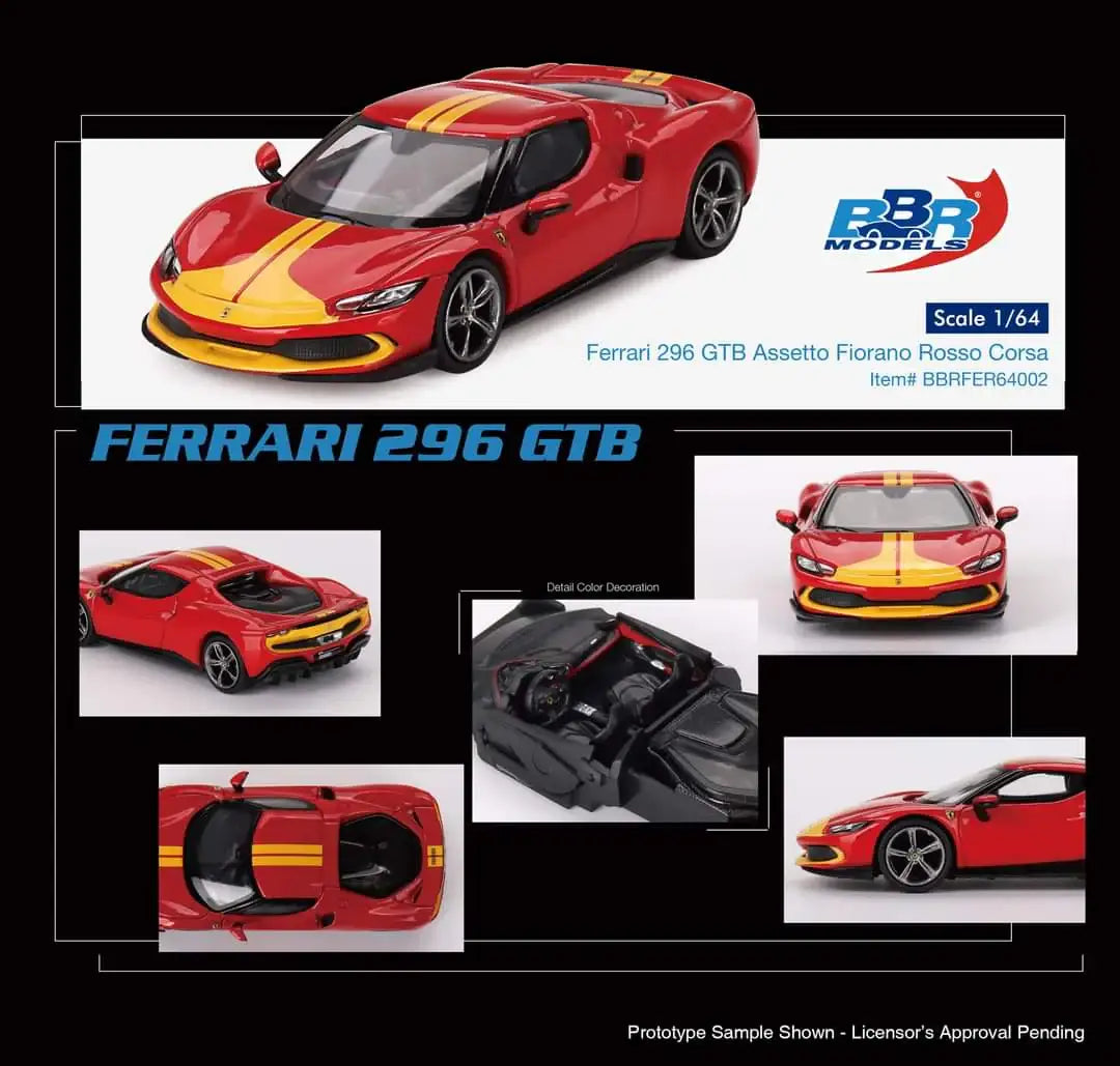 BBR Models 1/64 Ferrari 296 GTB