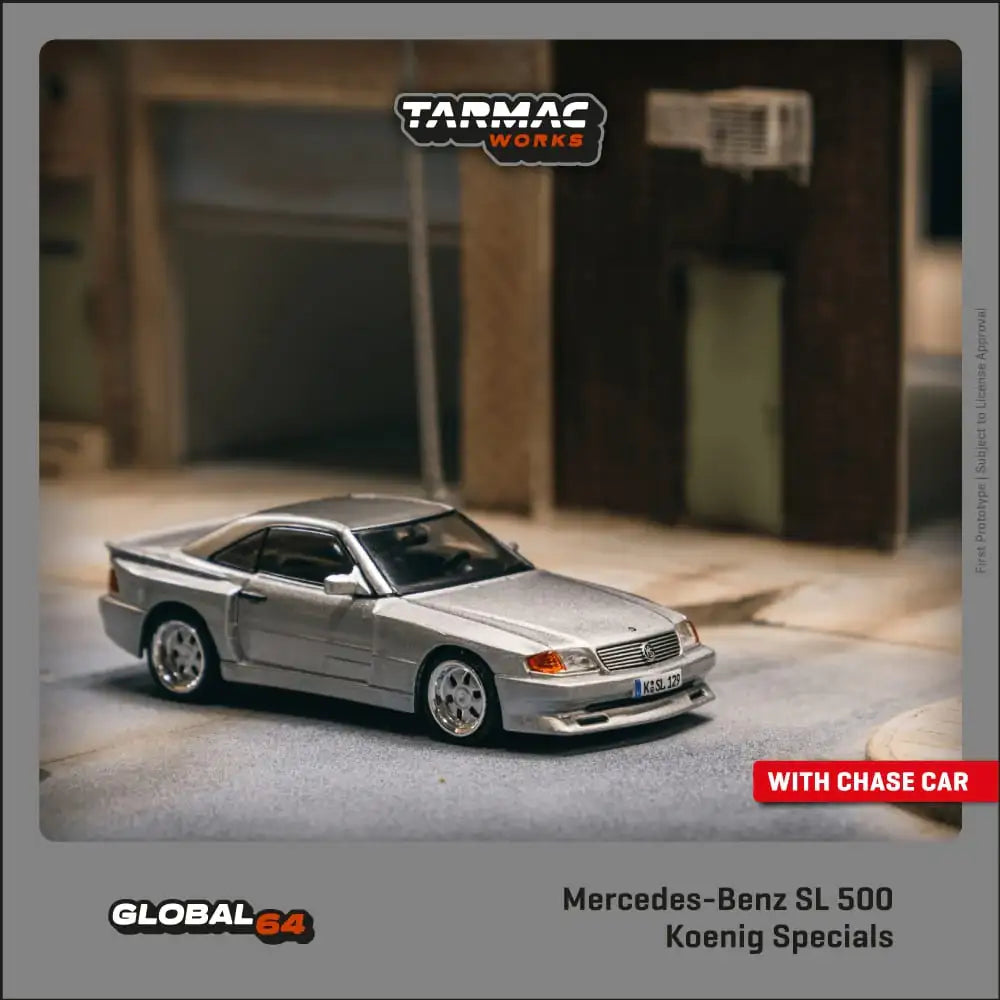 Tarmac Works 1:64 Mercedes-Benz SL 500 Koenig Specials Silver