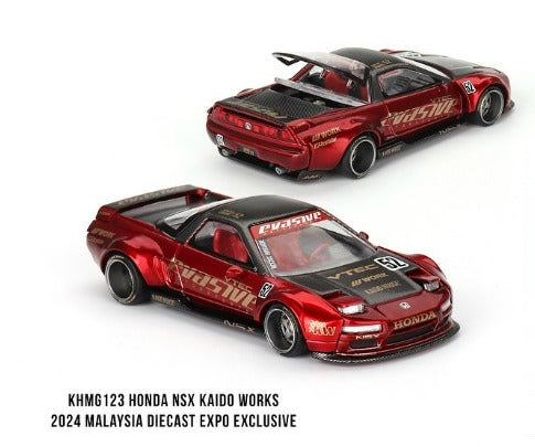 Mini GT x Kaido House MDX 2024 #123/ #124 Honda NSX Kaido Works V2 Red Pearl