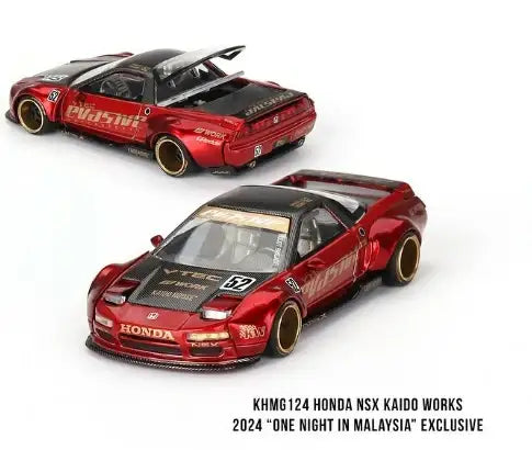 Mini GT Mini GT x Kaido House MDX 2024 #123/ #124 Honda NSX Kaido Works V2 Red Pearl #124 2024 “One Night in Malaysia” Exclusive
