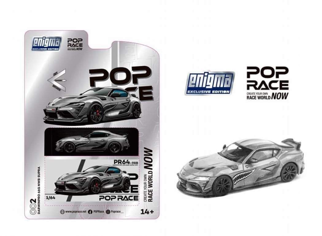 Pop Race x Enigma 1:64 Scale DARWIN PRO 66G NWB SUPRA Chase