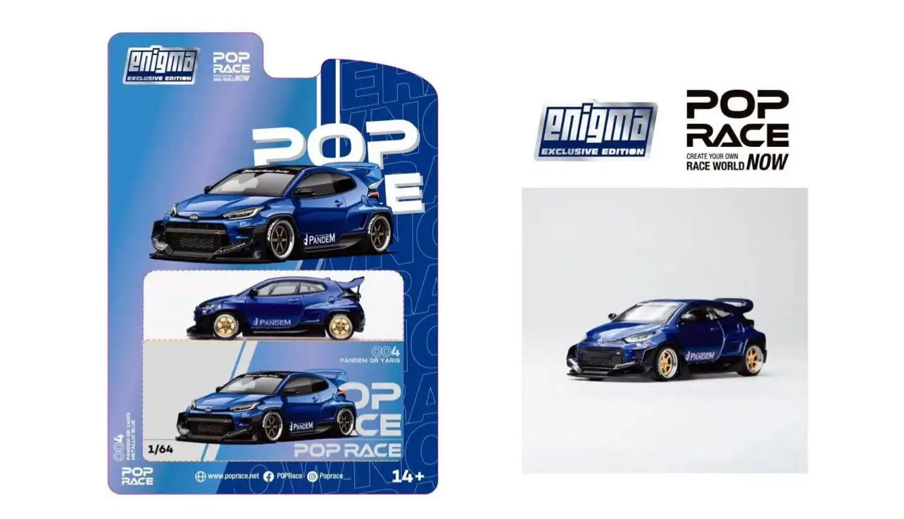 POP RACE x Enigma 1/64 PANDEM GR YARIS CHASE
