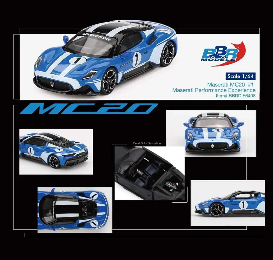 BBR BBR Models 1/64 Maserati MC20 #1 Maserati Performance Experience