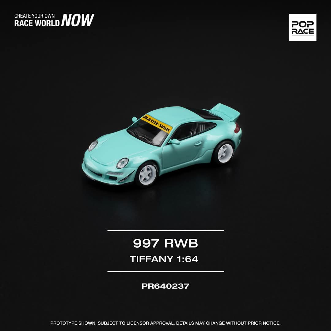 Pop Race 1:64 Scale RWB 997 (TIFFANY BLUE)