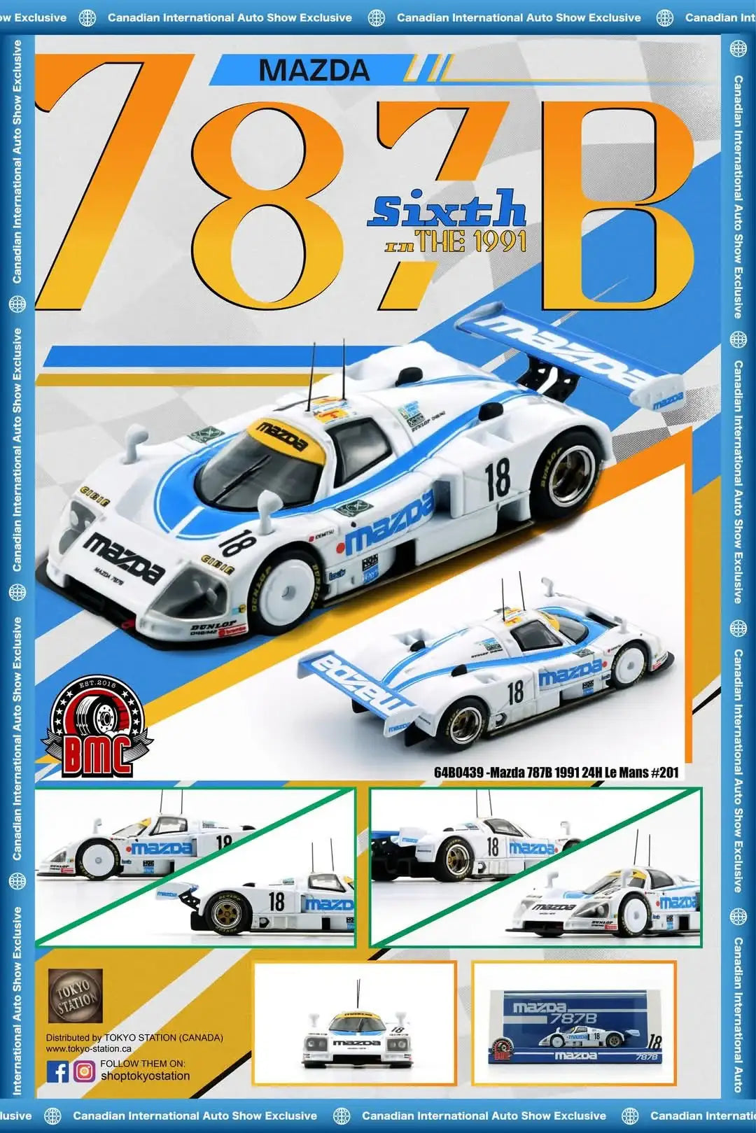 BM Creation BMC Canada Exclusive 1991 24Hr Le Mans Mazda 787B #18