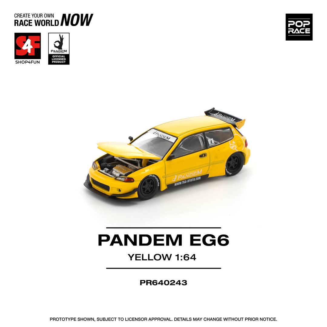 Pop RACE x Manila Auto Show 2025 Exclusive Set Pandam Toyota Gr Yaris & Pandem Civic EG6